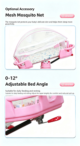 Lit d'hôpital mobile pour nouveau-né en ABS de haute qualité, inclinable et anti-régurgitation, pour salle de maternité - Product Image 5