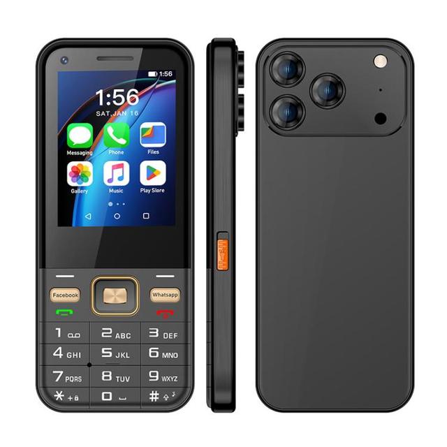UNIWA F26 Pro 4G Android Keypad Feature Phone 2.8 Inch Mini Touch Screen 2GB+16GB Dual SIM Mobile Phone Support WhatsApp Youtu