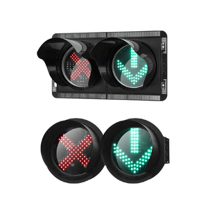 ソーラー式信号機 防水 セマフォロ 300mm 歩行者安全灯 セグメント式ランプポール LED交通信号灯 - Product Image 6