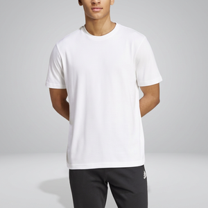 เสื้อยืดคอกลมแขนสั้นผ้าคอตตอนถักลายริบบ์สำหรับผู้ชาย ทรงปกติ สไตล์ลำลอง สตรีทแวร์ เหมาะสำหรับฤดูร้อน  แบบเรียบๆ สามารถสั่งทำได้ - Product Image 3