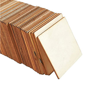 Bois non fini carré rond pièces de bois - Product Image 3