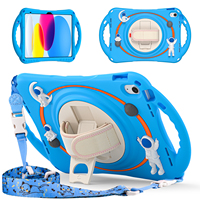 Casing Tablet anak-anak desain kartun, pelindung kulit untuk Pro 10.5 Air 3 ipad 10.2 2019 2020 2021 dengan pegangan dan bahu