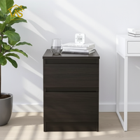 Table de Chevet Moderne avec Serrure Électronique de Sécurité, Meuble Cachette Secrète