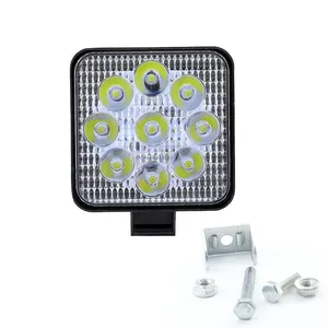 Autozubehör Mini quadratische Form LED Arbeits licht 3 Zoll 27W 9leds Fahr lampe Spot Beam Arbeits lampe für Offroad Suv Boat 4 X4