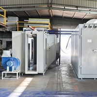 Usine de peinture en poudre clé en main pour profilés en aluminium, machine de pulvérisation électrostatique, ligne de peinture pour la finition de surface des panneaux métalliques