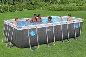 <span class=keywords><strong>Piscina</strong></span> Elevada <span class=keywords><strong>Bestway</strong></span> 561KM Steel Pro MA Splashview, Rectangular, 488x244x122cm, Estructura Metálica, Bomba de <span class=keywords><strong>Filtro</strong></span>, Escalera - Product Image 3