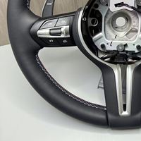 Volant de voiture rond en cuir pour BMW F07 F30 F10 F12 F15 F16 F31 F32 F33 F34 F35 F36 F45 F46 F48 F20 F22 F25 F26 F80 M3 M5