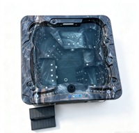 Baignoire Spa Jacuzzi Extérieure en Acrylique Style Européen avec Éclairage LED – Meilleure Vente