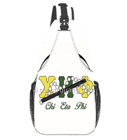 Nouveau Sac Messager Unisexe Personnalisé Zeta Phi Beta Sisters Sorority, Design Perles et Lettres Grecques, Sac de Poitrine pour Voyage et Activités de Plein Air