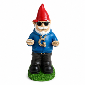 Lustige Gangster-Gartenzwerg-Statue aus Kunstharz Hip-Hop Gartendekoration - Product Image 3