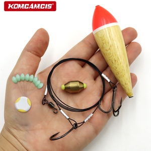<span class=keywords><strong>Flotteur</strong></span> de pêche OEM en bois avec perle phosphorescente et accessoire d'hameçon pour thon, pour la pêche au bar, à la truite, au brochet et à la carpe - Product Image 6