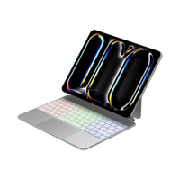IPad Pro 13 pouces 7e M4 2024, housse de protection de table en gros d'usine, disposition de boîtier de clavier sans fil magnétique nouveau"