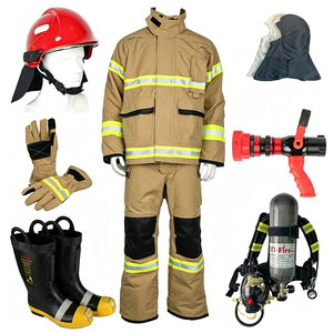 Combinaison de pompier en coton et aramide OEM, uniforme de pompier, tenue de lutte contre l'incendie, vêtements de pompier, EPI - Product Image 4