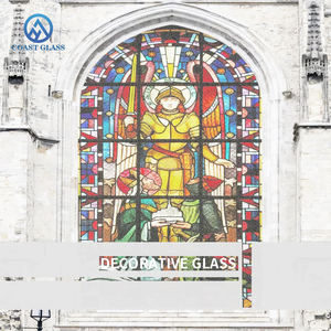 Vitrail décoratif grand motif Mural, écran personnalisable, toit, panneau <span class=keywords><strong>de</strong></span> verre incurvé, fabricant professionnel - Product Image 4