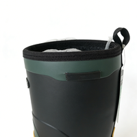 Bottes de sécurité hivernales respirantes en caoutchouc PVC OEM/ODM de haute qualité, avec embout en acier, imperméables, isolantes, durables et lumineuses pour la chasse