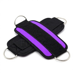 สายรัดข้อเท้าเหล็กแบบ D-Ring ทำจากนีโอพรีน กันลื่น ปรับได้ รองรับข้อเท้าอย่างมืออาชีพ ป้องกันอย่างมีประสิทธิภาพ ช่วยรักษาความอบอุ่น เหมาะสำหรับการออกกำลังกาย RC - Product Image 1
