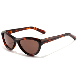 Lunettes de soleil œil de chat pour femmes, monture menthe unie, verres en résine à bord complet, protection anti-UV, adaptées aux visages ovales - Product Image 4