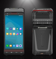 Impresora de Etiquetas Térmica Industrial Android 10.0 con PDA Resistente de 5.5 Pulgadas, Escáner de Códigos de Barras 1D/2D, 4G, WiFi, 16GB ROM