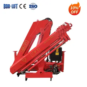 small hydraulic crane 3 ton knuckle portable crane hydraulic boom truck mounted crane for engineering & construction machinery