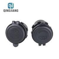 Zócalo de cargador de coche de metal de aluminio triple de 60W con PD3.0 y dos puertos QC3.0, zócalo de extensión WiFi