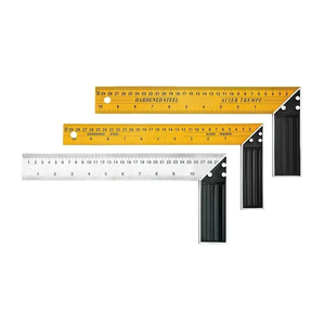 Righello a L Industriale DEWEN in Acciaio Inossidabile di Alta Qualità, Precisione 0,01mm, 0-60cm, Arancione/Giallo, Larghezza 4cm, Fai-da-Te - Product Image 3
