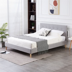 <span class=keywords><strong>Lit</strong></span> double minimaliste en lin italien avec cadre, <span class=keywords><strong>tête</strong></span> <span class=keywords><strong>de</strong></span> <span class=keywords><strong>lit</strong></span> capitonnée et rangement relevable à vérins, disponible en tailles Queen/King, <span class=keywords><strong>lit</strong></span> rembourré et moelleux - Product Image 2