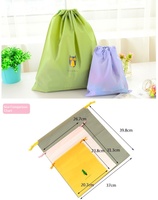 Sac de rangement de voyage, pochette à cordon, sac anti-poussière portable pour vêtements et sous-vêtements, organisateur de chaussures imperméable à motifs de dessins animés