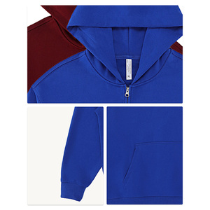 2026 High-quality Solid Printed Knitted French-style Half-<b>zip</b> <b>Hooded</b> Sweatshirt Oversized Pocket Breathable Fleece Lining XL - Product Image 5