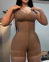 Sangles réglables Hip Lifting Body Shaper Fajas Front Zipper Seamless Slimming Shapewear Tummy Control Compression Waist Trainer