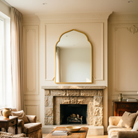 Miroir mural en fer forgé de haute qualité, compact, OEM, irrégulier, pour la décoration du salon et de la chambre, certifié CE