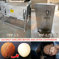 Meilleures ventes Machine à éplucher les coquilles de noix de coco Machine de fabrication artisanale de coquille de noix de coco Machine à décortiquer la noix de coco