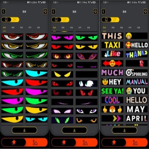 <span class=keywords><strong>2025</strong></span> New LED Devil Eyes đối với xe tải với app USB kính chắn gió hiển thị linh hoạt Car Truck năng động Devil Eye Loại đèn LED - Product Image 3