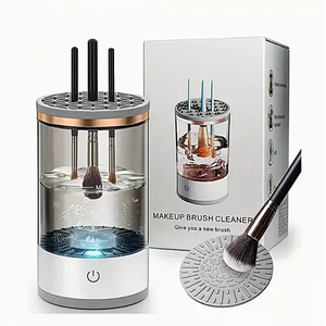 2024 <span class=keywords><strong>Limpiador</strong></span> de <span class=keywords><strong>brochas</strong></span> de maquillaje eléctrico de limpieza rápida barato - Product Image 1