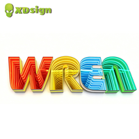 Lettres lumineuses LED personnalisées Infinity Abyss IPx7, en acrylique de précision, 3D, illuminées, décoratives, pour publicité, enseigne de voiture, Bluetooth