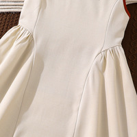 Robe élégante sans manches pour filles européennes et américaines, nouvelle collection printemps-été, vêtements pour enfants transfrontaliers, taille cintrée