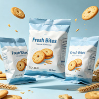 Sacs d'emballage pour biscuits imprimés sur mesure, de qualité alimentaire, thermosoudés, en plastique et aluminium, pour le stockage des aliments frais