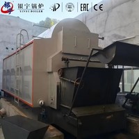 Chaudière à vapeur industrielle à grille à chaînes pour charbon, biomasse et bois, basse pression, 2 tonnes, 4 tonnes, pour usine textile, usine de transformation alimentaire