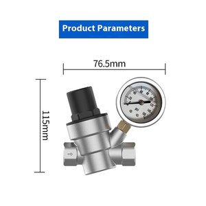Adjustable Manual <strong>Water</strong> Pressure Regulator with <strong>Gauge</strong> Wholesales for <strong>Water</strong> Use Structure Pressure Reducing for Relief Valve - Product Image 3