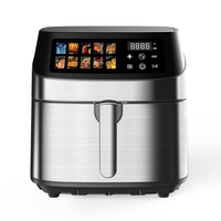 Giayol Square Luxury 8L Friteuse intelligente grande capacité Écran LCD Four électrique multifonction Double panier Ménage