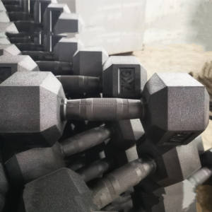 Haltères hexagonaux en caoutchouc, sans mauvaise odeur, sans équipement de sport cassé - Product Image 3