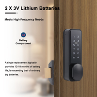 Cerradura Inteligente Digital Comercial con Huella Dactilar y Código PIN, Resistente al Agua, con Sistema en la Nube, para Puertas de Almacén de Aluminio/Acero/Latón