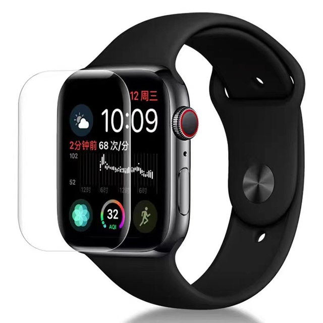 UV Nano Full Glue 3D Curved Glass Screen Protector for Apple Watch 38 42 40 44 41 45 mm Film