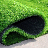 Tapis de Gazon Artificiel à Poils Hauts Personnalisé, Carreaux de Gazon de Couleur Unie Modernes pour Balcon, Patio, Napperons Décoratifs de Noël