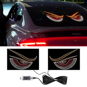 Nouvelles Décorations de Voiture Transfrontalières : Feux d'<span class=keywords><strong>Avertissement</strong></span> LED USB « Demon-Eye » pour Vitres Avant et Arrière de Camions OLIVER - Product Image 2