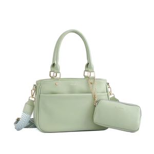 Nouveau sac à bandoulière imperméable à fermeture éclair, couleur unie, grande capacité, taille moyenne en PU pour femmes - Product Image 6