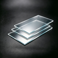 Plaque acrylique anti-reflet de qualité optique découpée sur mesure, panneau PMMA transparent AG pour cloisons de bâtiment
