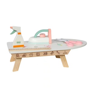 Tabla de planchar de simulación y juguete educativo temprano de hierro con planchado de hierro de madera - Product Image 1