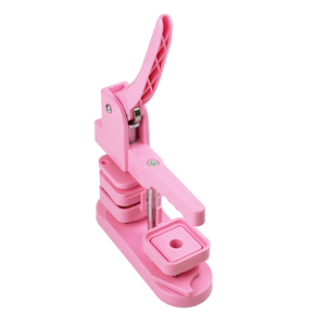 Pink Color 50*50mm 2*2inch Square Fridge Magnet Button Maker <strong>Badge</strong> <strong>Making</strong> Machine <strong>Kit</strong> with 100sets Magnet Materials - Product Image 2