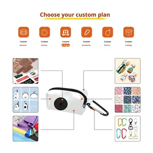 Dispensador de Sacos de Lixo para Animais de Estimação Portátil e Fashion, Acessório para Caminhadas ao Ar Livre, Anexável à Coleira do Cão - Product Image 5