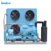 Prix usine 2026 Unité de condensation semi-hermétique robuste 380V refroidie par air, capacité de refroidissement 31kW pour ventilateur de chambre froide